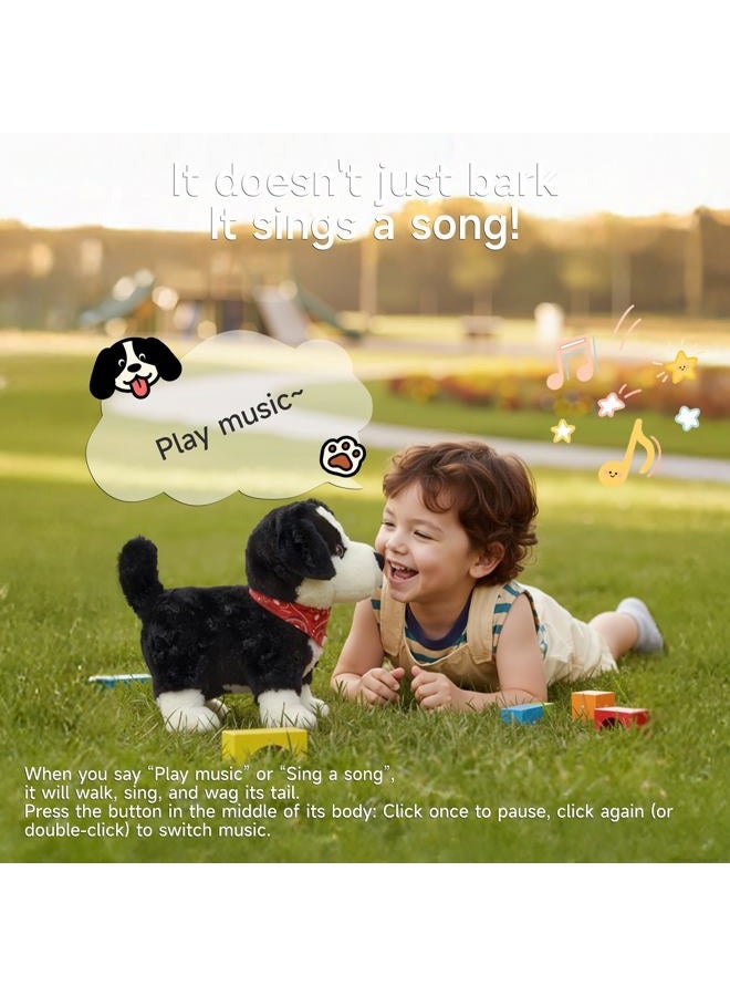 eJog Pup Electronic Interactive Plush Toy Dogs for Kids, Walking, Talking, Barking, Tail Wagging, Realistic Robot Puppy Toy, Voice Control Stuffed Animal Pet Toys for Children Ages 3+ - Image 4