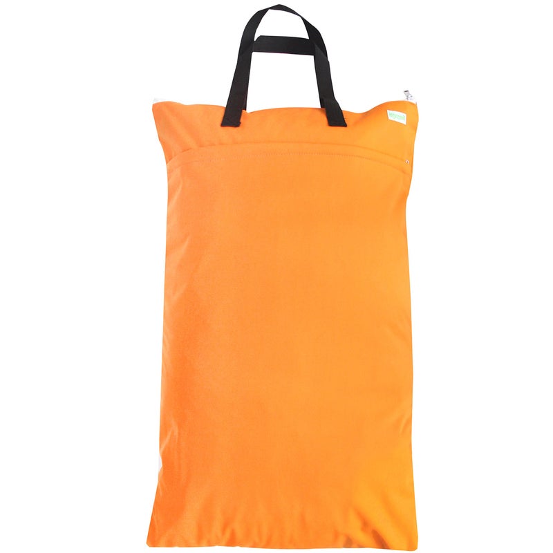 wegreeco Reusable Hanging Wet Dry Cloth Diaper Bag (Orange, Fox) - Image 2