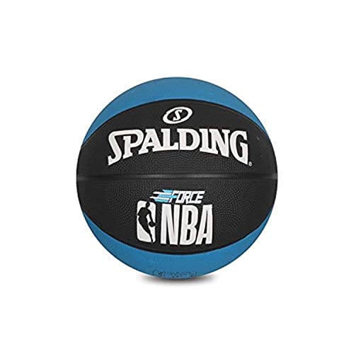 Spalding Force Rubber Basketball (Color: Blue-Black, Size: 7 - Image 1