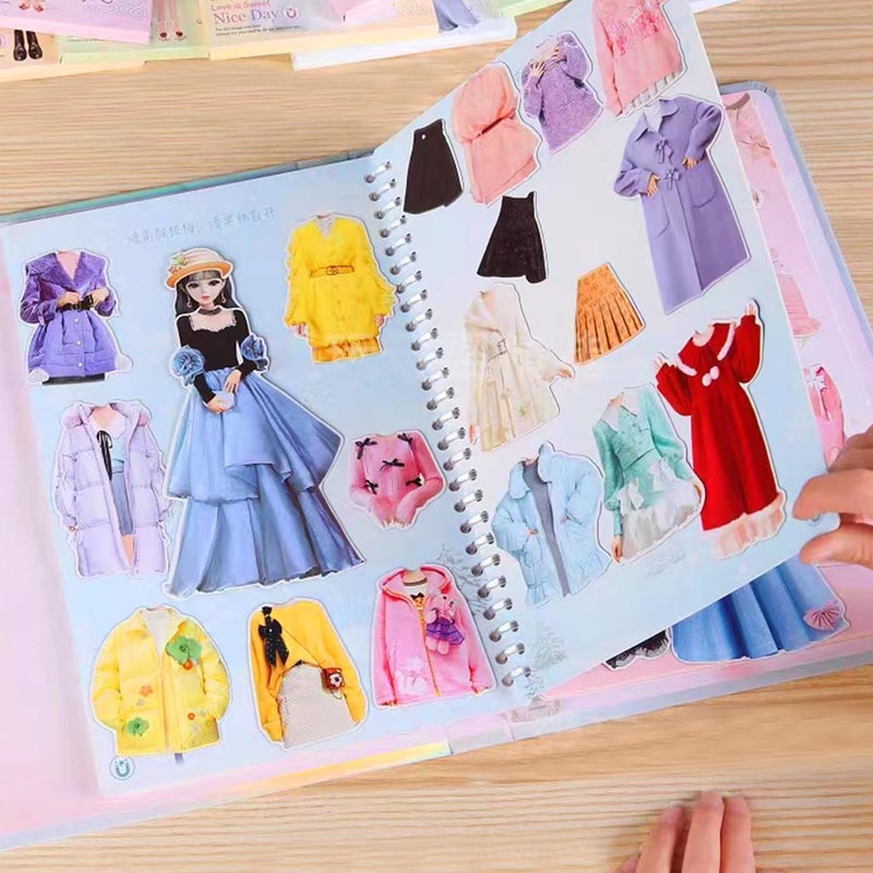 Daniel Axel Magnetic Collecting Book,Paried with Magnetic Paper Doll for Use,Gift for 3+ Year Old Girls Toddler-Only Include Magnetic Collecting Book,Not Include Paper Doll Accessories - Image 4