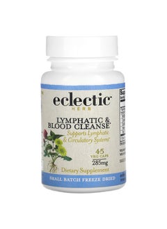 Eclectic Herb Eclectic Herb, Freeze Dried, Lymphatic & Blood Cleanse, 285 mg, 45 Veg Caps  - Image 1