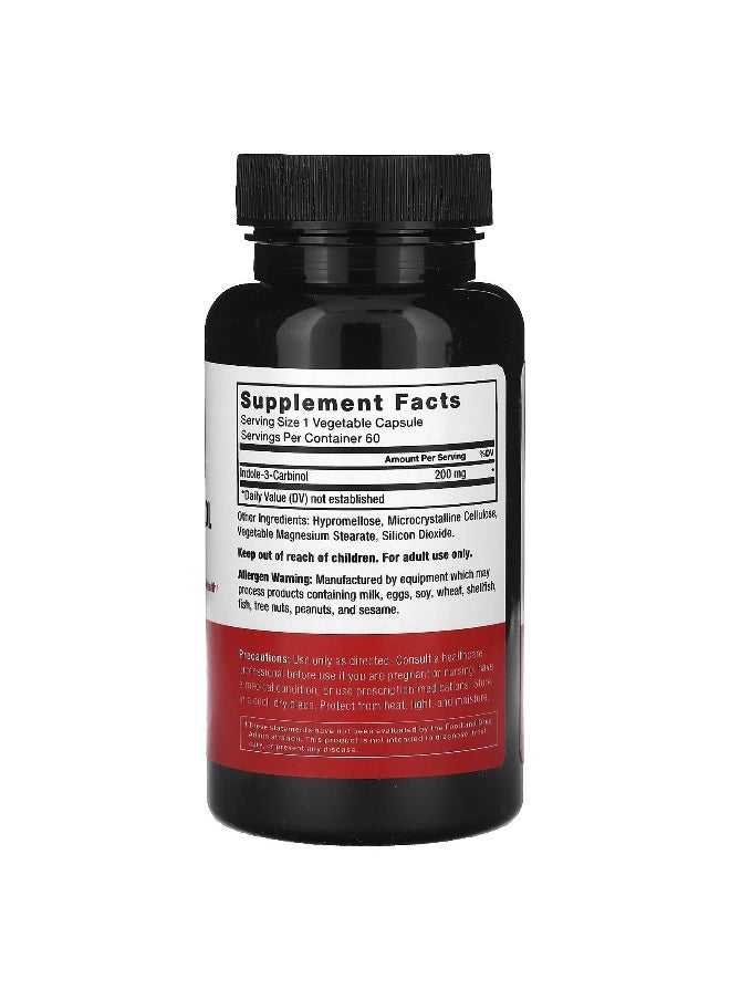 Force Factor Force Factor, Indole-3-Carbinol, 200 mg, 60 Vegetable Capsules  - Image 2