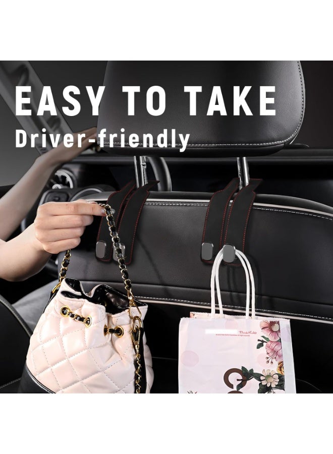 خطاف تخزين ظهر مقعد السيارة، خطاف حقيبة السيارة، خطاف مقعد السيارة لمسند الرأس، خطاف مقعد السيارة للحقائب والحقائب لطيف (حزمة - Image 5