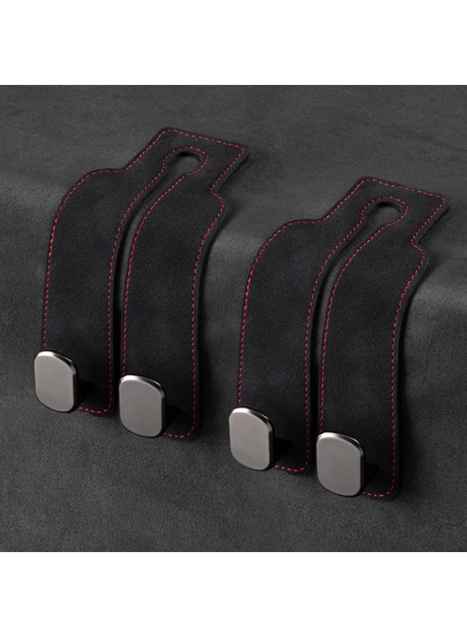 خطاف تخزين ظهر مقعد السيارة، خطاف حقيبة السيارة، خطاف مقعد السيارة لمسند الرأس، خطاف مقعد السيارة للحقائب والحقائب لطيف (حزمة - Image 1