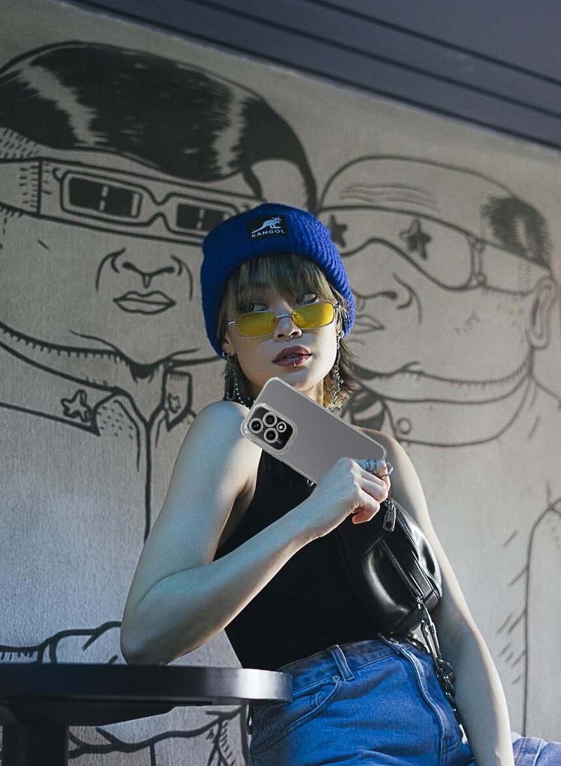 Wtech Honor 200 Lite 5G 2024 PU Luxury Plating Raised Lips Camera Hole Case Cover - Silver - Image 4