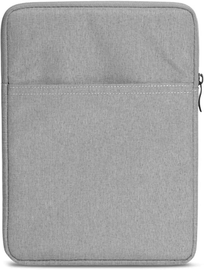 8 Inch Tablet Sleeve Protective Cover Case Bag Gray Canvas And Cotton Pouch - Image 1