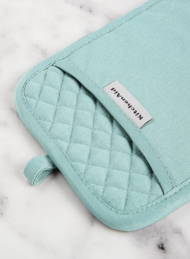 KitchenAid Asteroid Pot Holder 2-Pack Set, Mineral Water, 7"x10" - Image 4