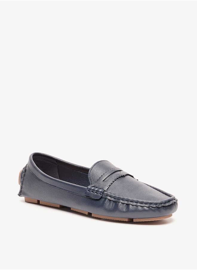 Le Confort Women Textured Slip-On Moccasins  - Image 1