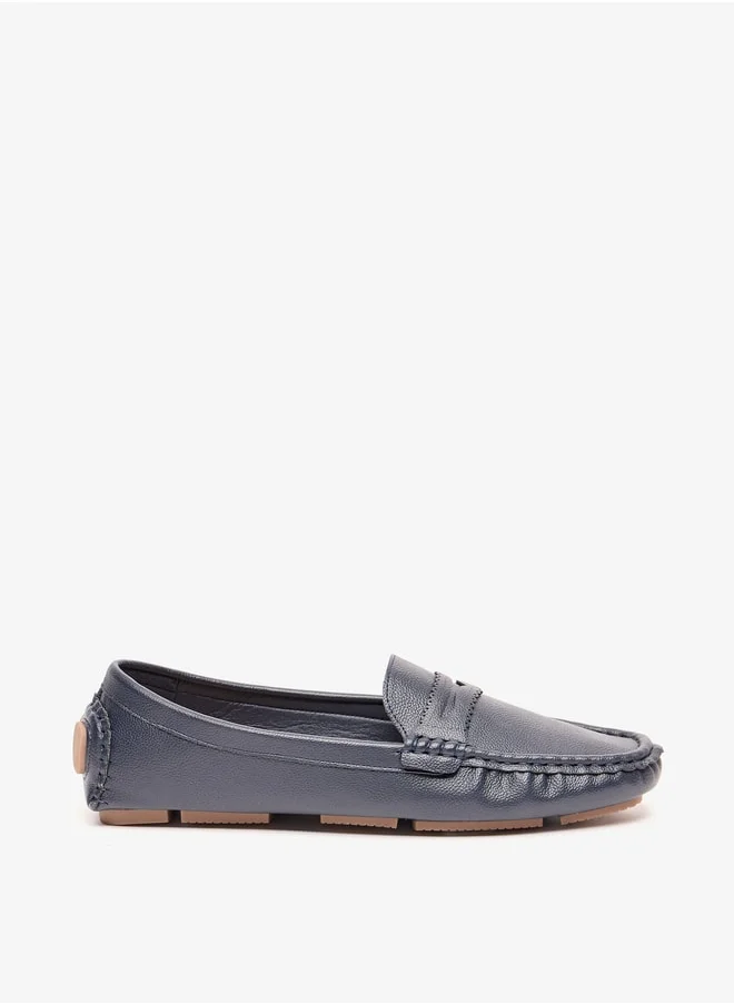 Le Confort Women Textured Slip-On Moccasins