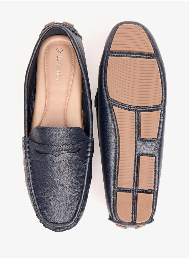 Le Confort Women Textured Slip-On Moccasins