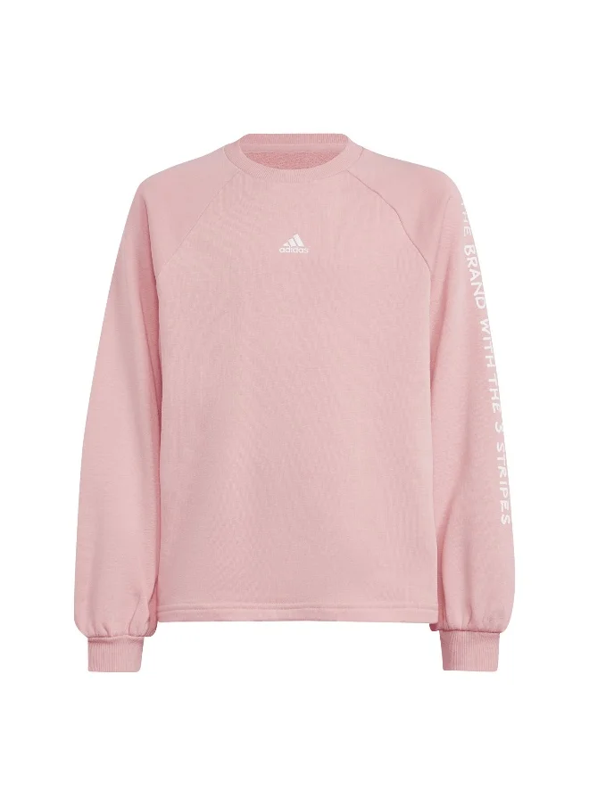 اديداس adidas Jg Jam Crew Pink Training Sweatshirts 7-8Y