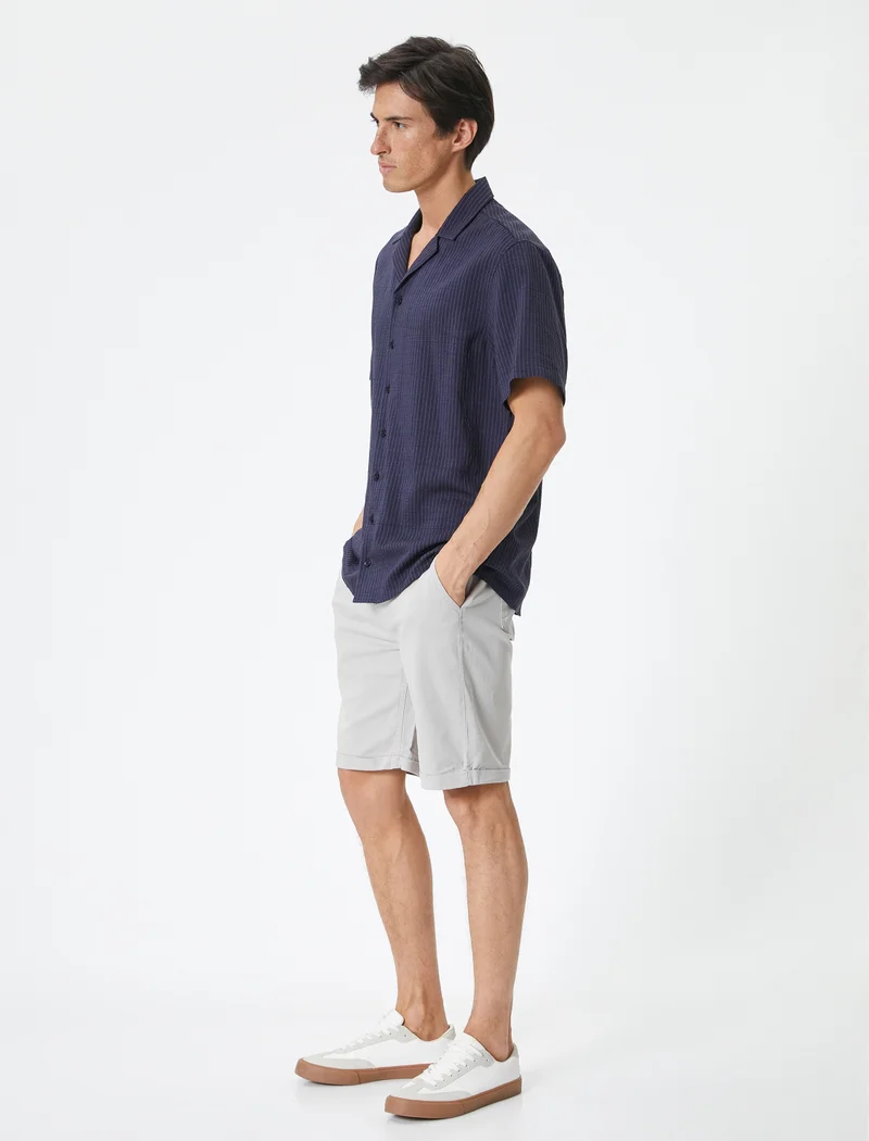 كوتون Koton | Solid Slim Fit Casual Shorts