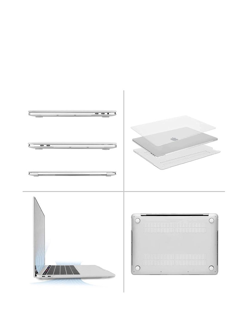 Generic 3 in 1 Hard Shell Cover Compatible with MacBook Air 13.6 inch 2025 M4 Chip A3240/2024 A3113 M3 Chip /2022 A2681 M2 Chip, Hard Shell Case + TPU Keyboard Skin Cover + Screen Protector ,Frosted Clear  - Image 3