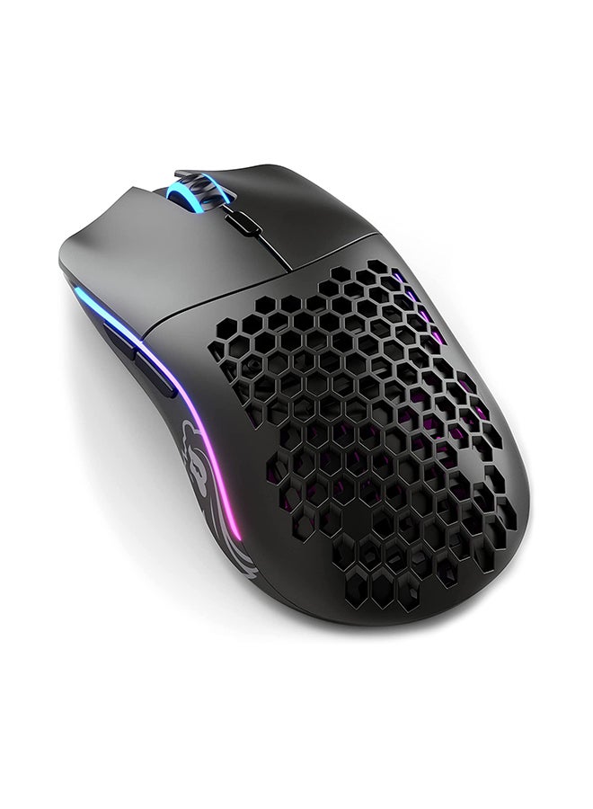 Glorious Black Gaming Mouse Wireless - Model O Minus Gaming Wireless Mouse - RGB Mouse 65 g Ultralight Mouse - Wireless Honeycomb Mouse - PC Mouse (Matte Black Mouse) - Image 1