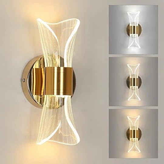 kinis Acrylic 10Watt Curvy Style 3 Color(WH/WW/NW) LED Wall Light for Living Room, Home Lamps for Bedroom,LED Wall Scone for Decoration, Decor Lamp for Home Wall, LED Wall Lamp - Image 1