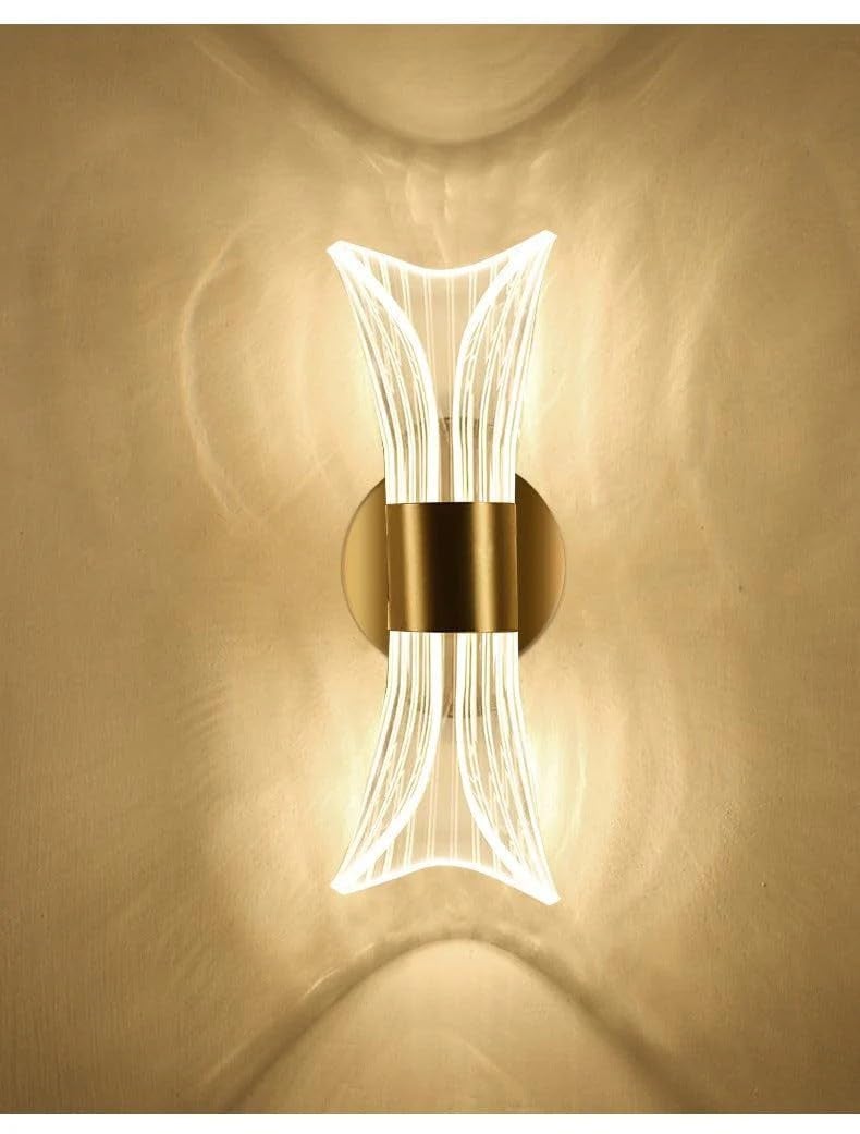 kinis Acrylic 10Watt Curvy Style 3 Color(WH/WW/NW) LED Wall Light for Living Room, Home Lamps for Bedroom,LED Wall Scone for Decoration, Decor Lamp for Home Wall, LED Wall Lamp - Image 5