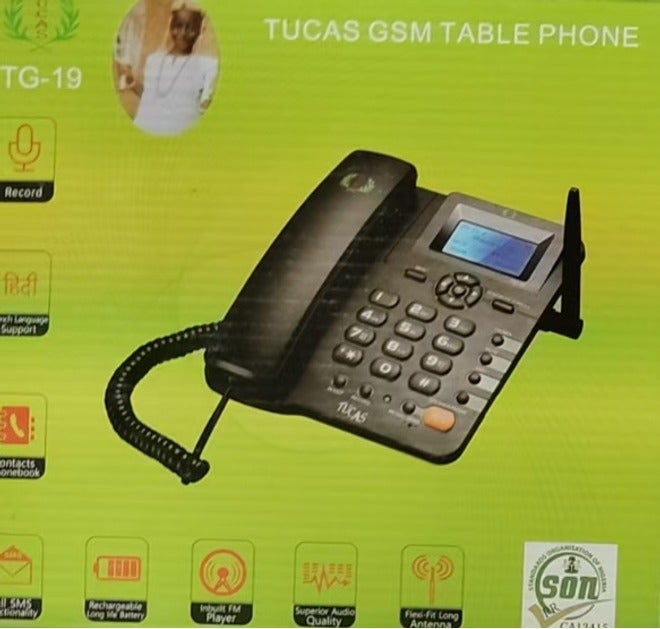 هاتف مكتبي لاسلكي مع بطاقة SIM وشبكات GSM/GPRS/EDGE 2G للتصدير