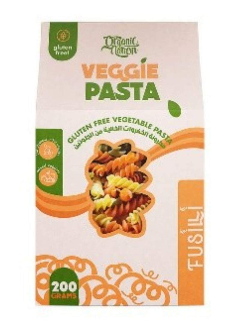 اورجانيك نيشن معكرونة نباتية خالية من الغلوتين - فوسيلي-200 جرام
