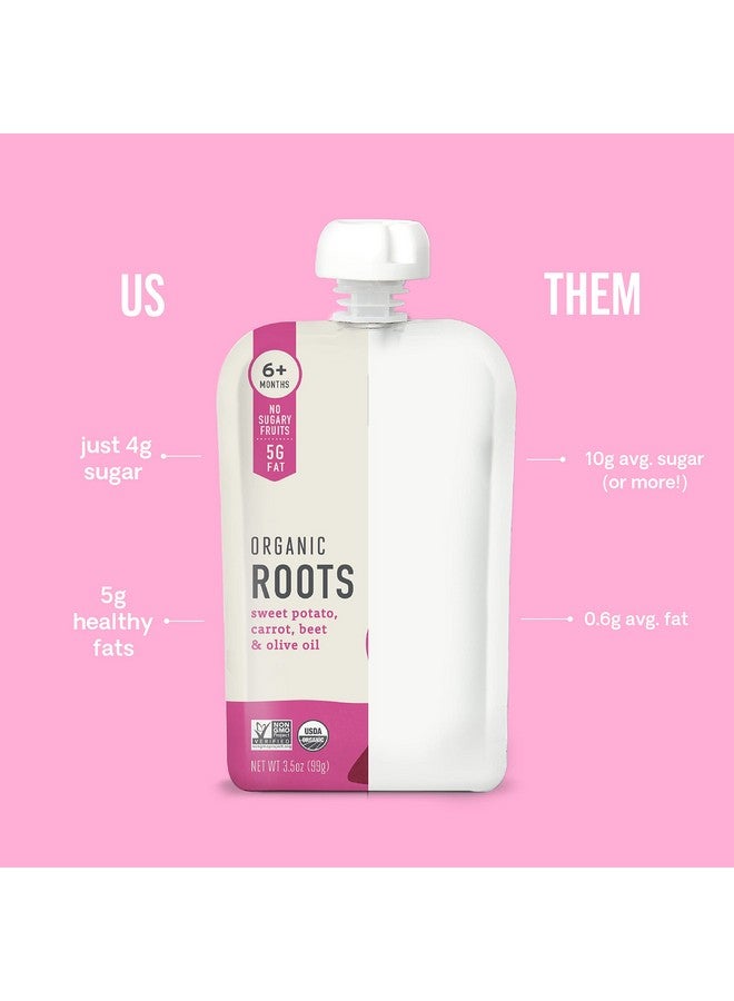 Serenity Kids 6+ Months USDA Organic Veggie Puree Baby Food Pouches | No Sugary Fruits or Added Sugar | Allergen Free | 3.5 Ounce BPA-Free Pouch | Roots | 6 Count - Image 5