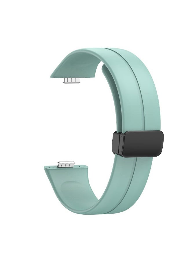 Strap For Huawei Watch Fit 3 Magnetic Folding Buckle Accessories Smartwatch Bracelet Replacement For Huawei Watch Fit 3 (Turqoise) - Image 2