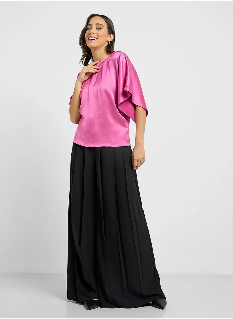 تيد بيكر Wide Leg High Waist Pants