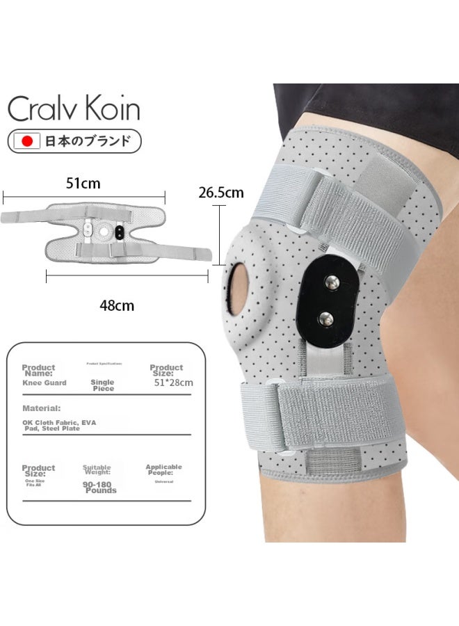 Cralvkoin Brand Sports Knee Brace For Arthritis, Meniscus Injury, Fluid Retention, Professional Protection For Running And Hiking - Image 3