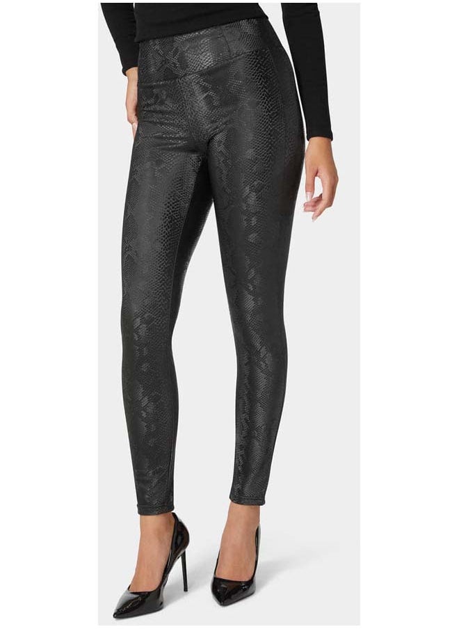 bebe High Waist Embossed Vegan Leather Legging  - Image 2