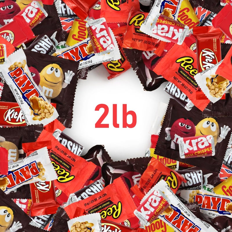 Assorted Chocolate Candy Mix - Individually Wrapped Milk, Dark, and White Chocolates - 2lb Bulk Variety Pack for Snacking, Sharing, and Gifting - Ideal for Home, Office, and Events - Image 3