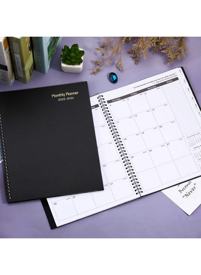 Artfan 2025-2026 Monthly Planner - Monthly Planner 2025-2026 With Tabs, JAN 2025 - DEC 2026, 9" x 11", 24-Month Planner with Pocket, Label,Contacts - Black - Image 2
