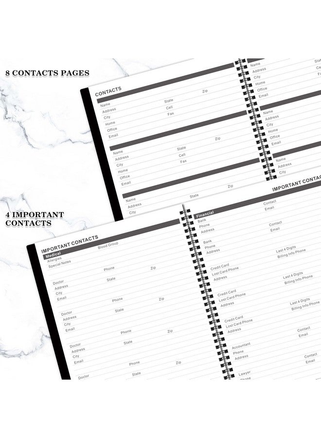 Artfan 2025-2026 Monthly Planner - Monthly Planner 2025-2026 With Tabs, JAN 2025 - DEC 2026, 9" x 11", 24-Month Planner with Pocket, Label,Contacts - Black - Image 5