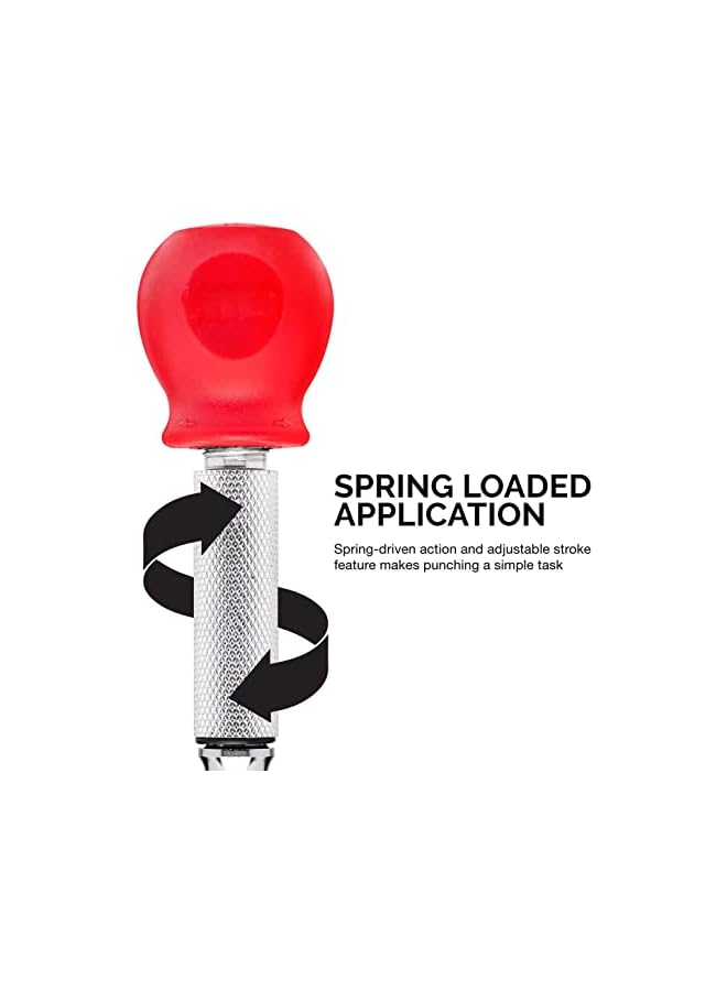 Neiko 02638A 5-Inch Automatic Center Punch for Metal, Adjustable Impact Spring Loaded Tool, Punch, Loaded, Auto - Image 3