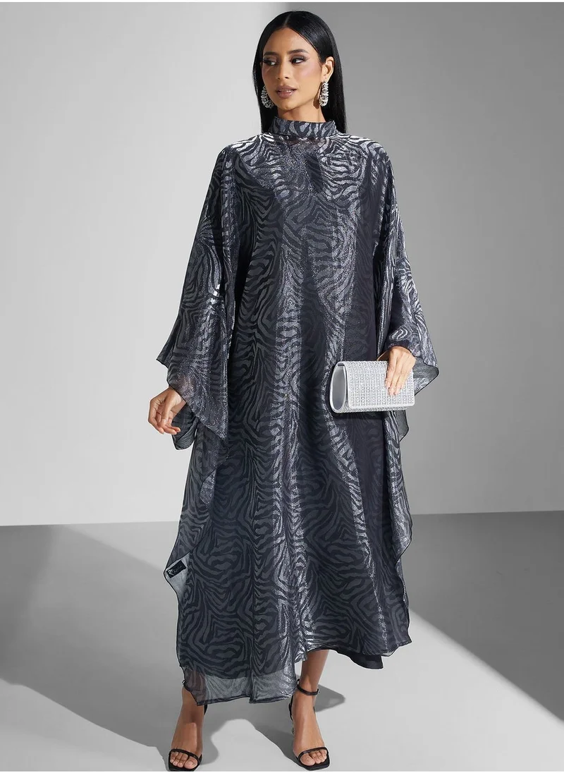 Meem by Mariyah Cape Sleeve Kaftaan