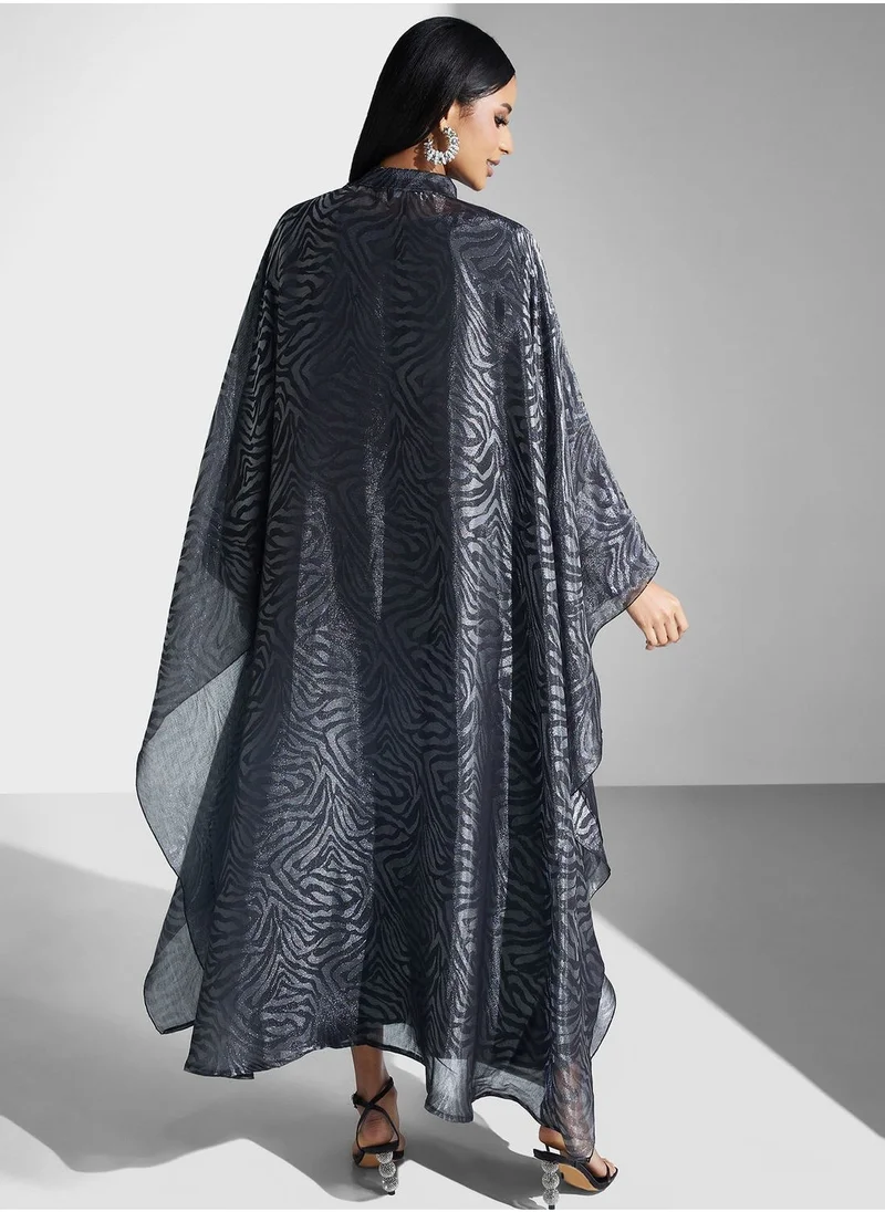 Meem by Mariyah Cape Sleeve Kaftaan