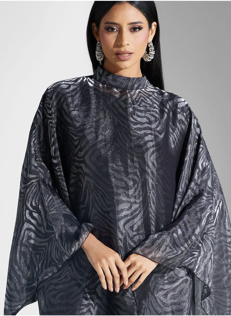 Meem by Mariyah Cape Sleeve Kaftaan