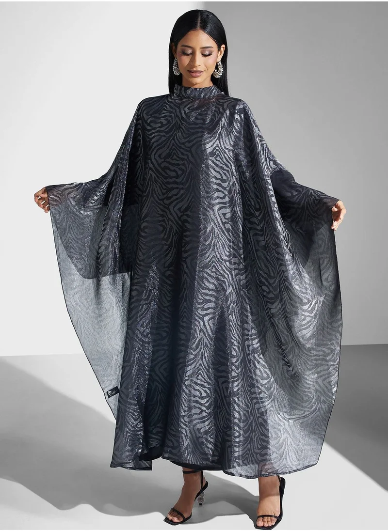 Meem by Mariyah Cape Sleeve Kaftaan