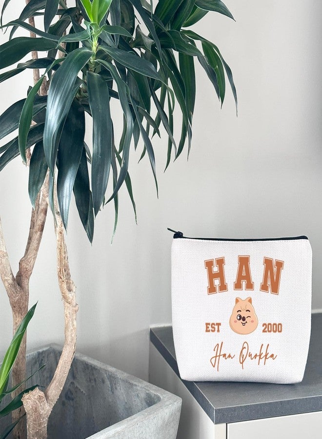 حقيبة مكياج للأولاد من مجموعة WCGXKO الكورية للهدايا الموسيقية (2000Quokka)، بيج - Image 3