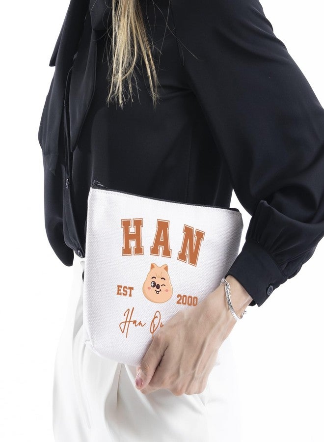 حقيبة مكياج للأولاد من مجموعة WCGXKO الكورية للهدايا الموسيقية (2000Quokka)، بيج - Image 4