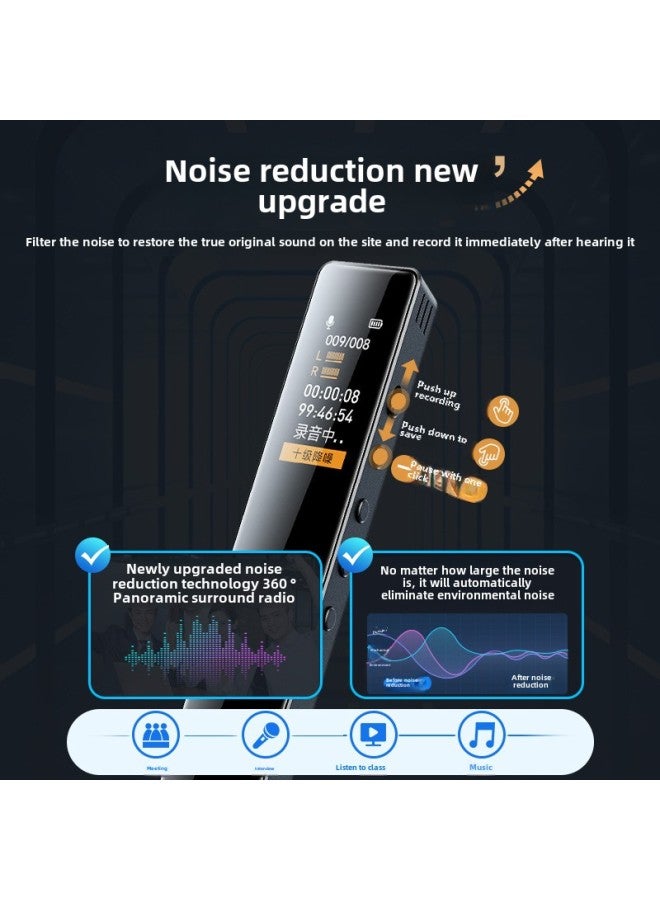 Recording Pen Professional High Definition Noise Reduction Portable Student Class Equipment Lawyer Special Artifact Recording And Playing All-in-One Machine-Body Color:[pen-shaped Recorder Pen]-Memory Capacity:[free Memory Upgrade: Take 16g And Send 32g] - Apple Package: [host + Apple Mobile Phone Downloader + Free Recording To Text + Three-year Warranty]  - Image 4