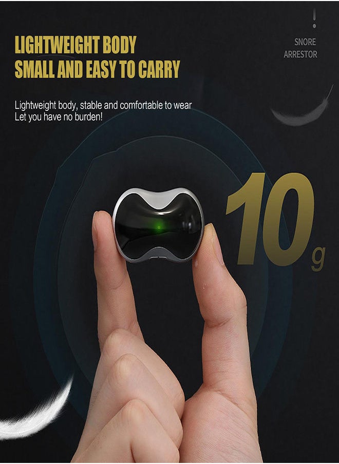 SYOSI - Smart Throat Anti-Snoring Device Pro, Electric Variable Speed Anti Snoring Device with 6-Speed Intensity Adjustment and TENS+EMA Double Pulse Technology, Mini Smart Portable Home Sleep Snore Stopper - Image 1