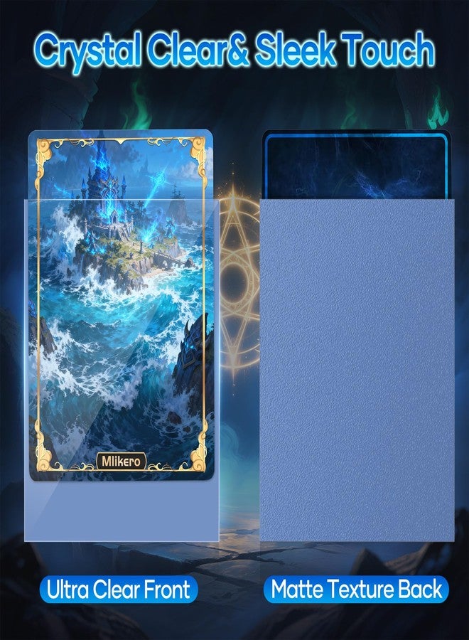 Mlikero 500 Count Card Sleeves, Matte Magic Card Sleeves, Smooth Shuffle & Tear Resistant, Fit for MTG, TCG, CCG (Light Blue) - Image 2
