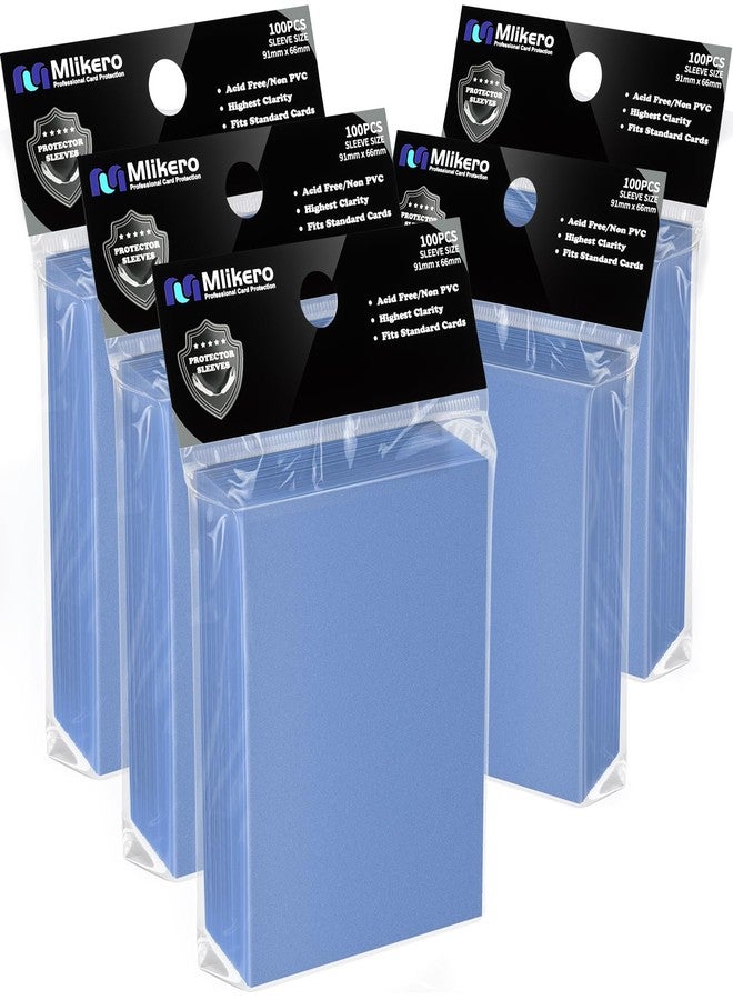 Mlikero 500 Count Card Sleeves, Matte Magic Card Sleeves, Smooth Shuffle & Tear Resistant, Fit for MTG, TCG, CCG (Light Blue) - Image 1
