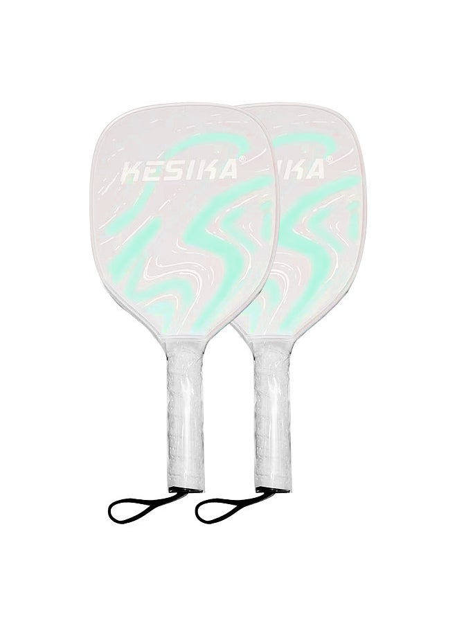 Generic - Pickleball Rackets Set Pickleball Paddle Set of 2 Rackets and 4 Pickleballs Balls Pickle-Ball Racquet with Balls Sports Accessory - Image 1