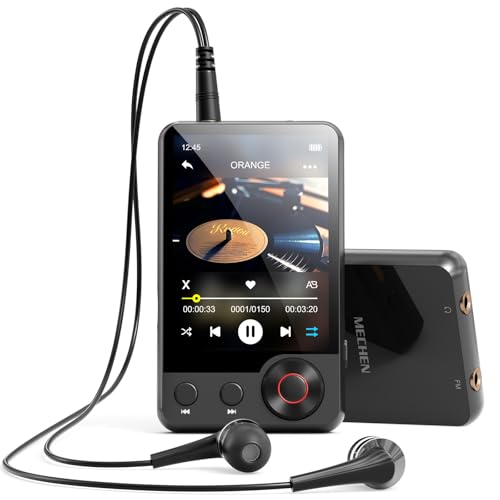 MECHEN 128GB MP3 Player with Bluetooth - MECHEN D53 Portable MP3 Touch Screen Music Player with HiFi Speaker, 2.4" Screen MP3 Player with Voice Recorder, FM Radio, Support up to 512GB SD Card - Image 1