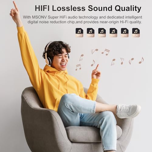 MECHEN 128GB MP3 Player with Bluetooth - MECHEN D53 Portable MP3 Touch Screen Music Player with HiFi Speaker, 2.4" Screen MP3 Player with Voice Recorder, FM Radio, Support up to 512GB SD Card - Image 4
