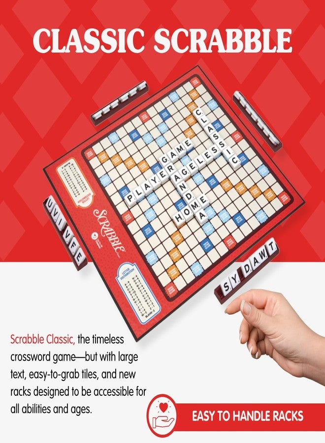 Joy for All Senior Word Games - Classic Scrabble & Bingo - Easy to Read & Grip - Board Games for Elderly Adults, Orange - Image 5