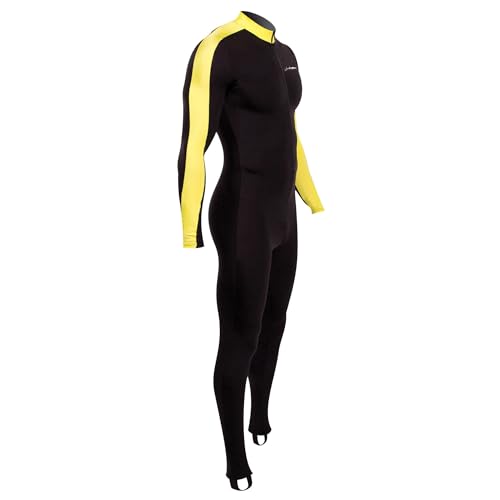 Henderson Hotskins Classic Unisex Spandex Jumpsuit for Diving, Snorkeling, UV Protection, Yellow XS - Image 3