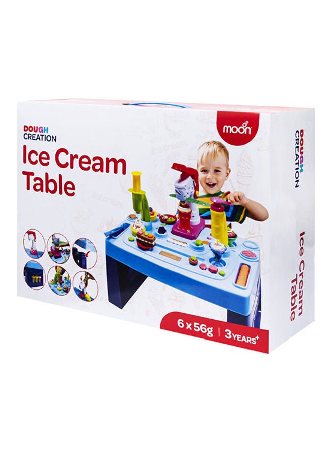 Moon Dough Creation Ice Cream Table  For 3 Years And Above DIY Clay Toys – 6 X 56 G - Image 1