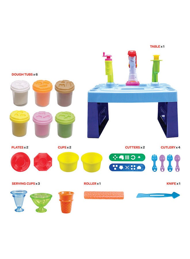 Moon Dough Creation Ice Cream Table  For 3 Years And Above DIY Clay Toys – 6 X 56 G - Image 2