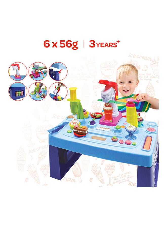 Moon Dough Creation Ice Cream Table  For 3 Years And Above DIY Clay Toys – 6 X 56 G - Image 3