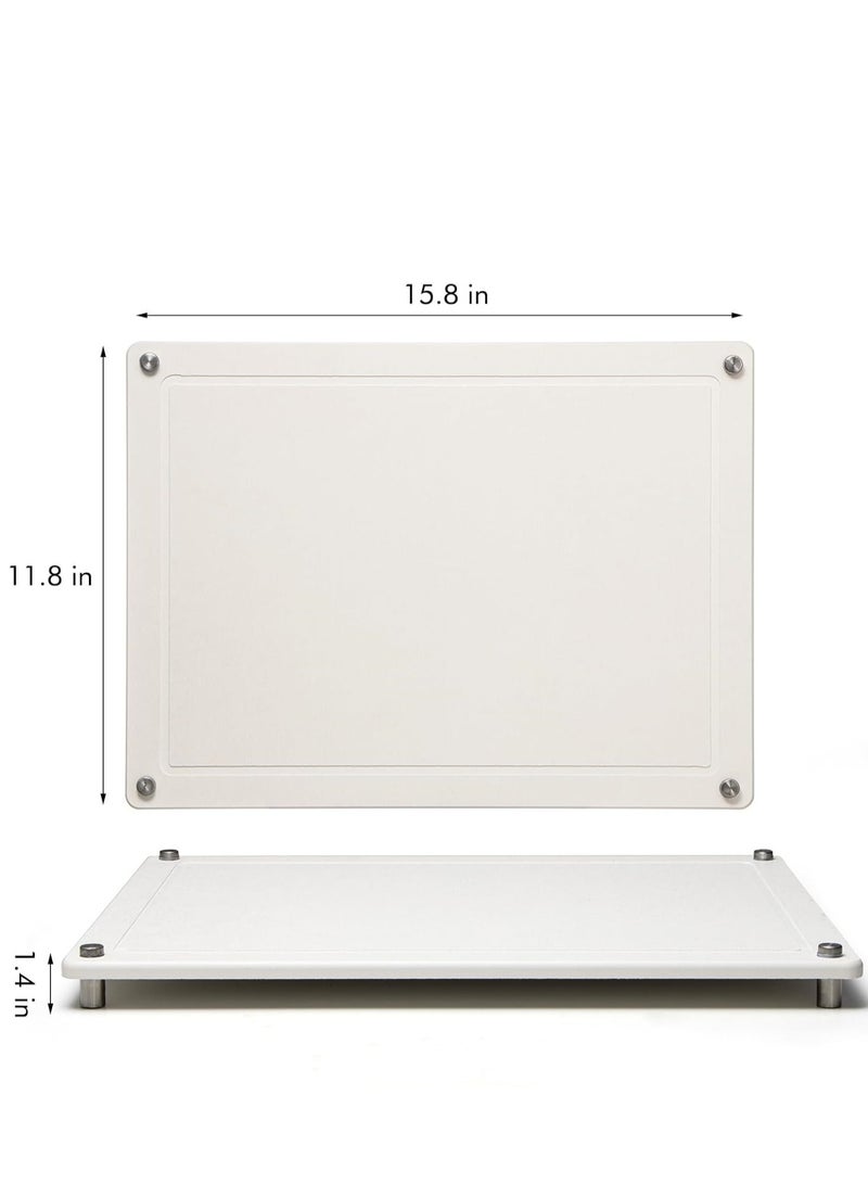 الأزرق جي دبليو حجر لوحة التجفيف حصيرة ، سوبر ماص حجر تجفيف حصيرة ، حصيرة لوحة الدياتومايت ، ومكافحة زلة حجر تجفيف حصيرة المطبخ الفولاذ المقاوم للصدأ القدم - Image 3